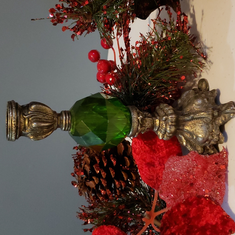 Antique shabby chic candle holder